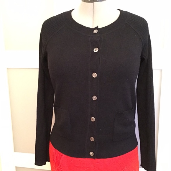 Tahari Sweaters - Tahari Cashmere Cardigan Black Size M